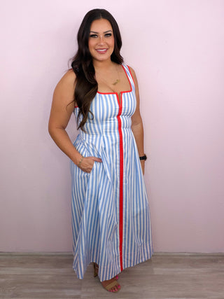 A Chic Stroll Midi Dress