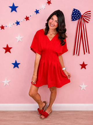 Confident Chic Dress (Red)
