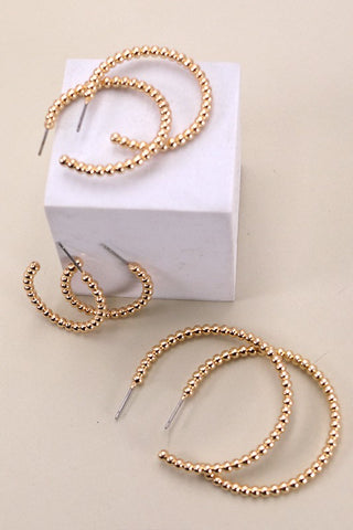 3 Size SET Hoop Earrings
