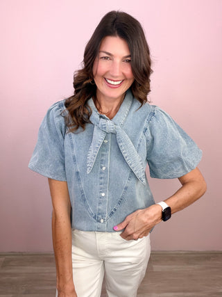 Statement Maker Denim Top