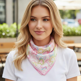 Playful Hearts Scarf (Pink)
