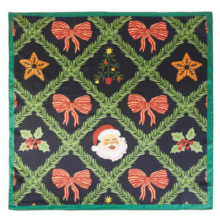 Christmas Bows + Holly + Santa Scarf