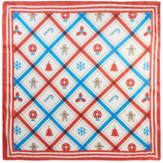 Gingerbread Man Holiday Silky Scarf