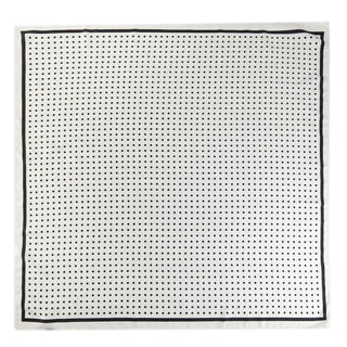 B&W Polka Dot Silky Scarf