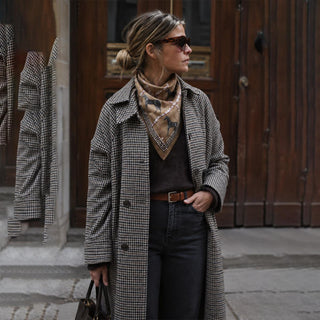 The Equestrian Elegance Horse Print Scarf