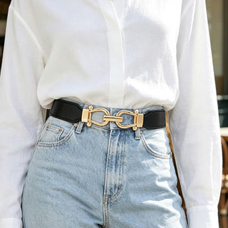 The Belmont Horsebit Stretch Belt