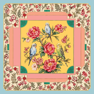Mahjong Print Silky Scarf