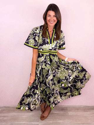 Rising Bloom Midi Dress