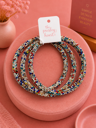 Confetti Moment Sparkle Bangle Set
