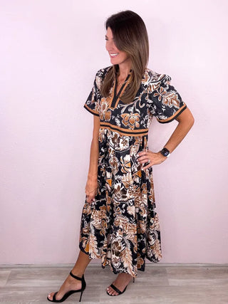 Rising Bloom Midi Dress