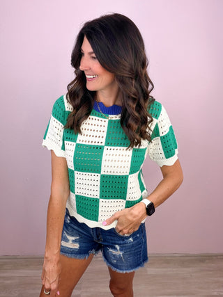 Checker Charm Top