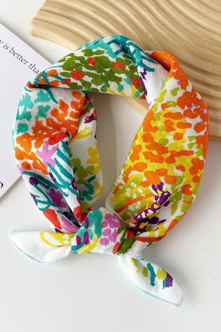 Multi Colored Abstract Scarf