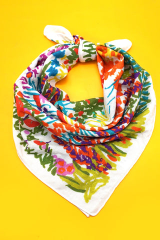 Multi Colored Abstract Scarf