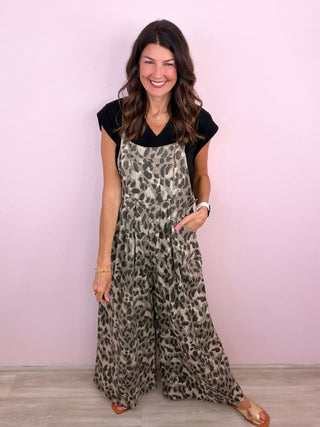 Cute In Leopard Overalls