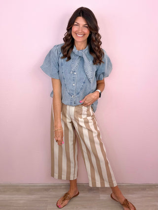 Statement Maker Denim Top
