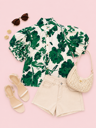Estate Garden Top (Olive)