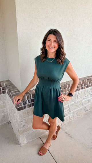 Elevated Throw On Dress (Forest)