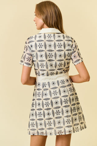 Uptown Edit Emrboidered Dress