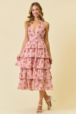 Garden Escape Halter Midi