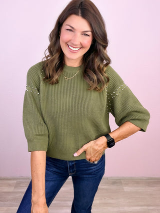 Added Edge Sweater (Olive)