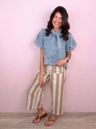 Effortless Stripe Pants