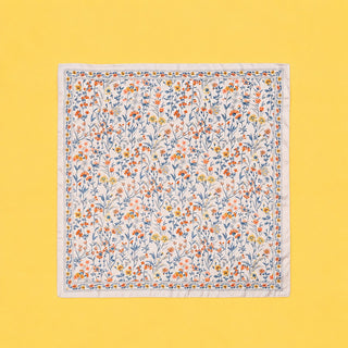 Floral Silk Finish Bandana Scarf