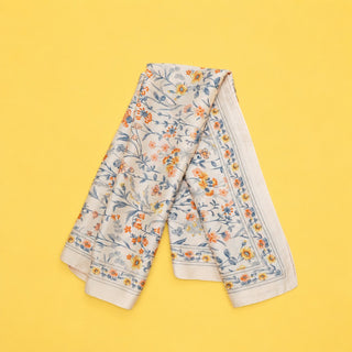 Floral Silk Finish Bandana Scarf