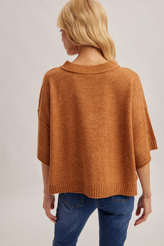 Lucky You Shortsleeve Sweater Top