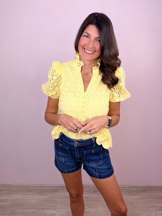 RISEN Patch Pocket Denim Shorts