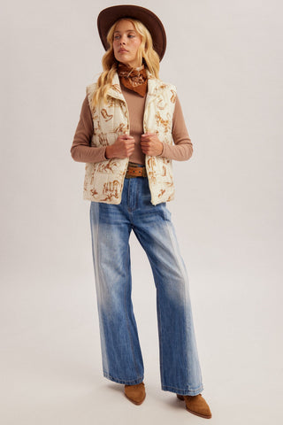 West Texas Social Club Puffer Vest