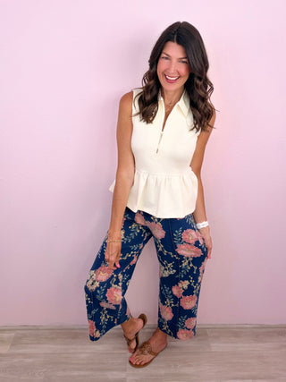 Floral Statement Denim