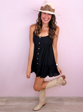 Simply Chic Tiered Dress With Hidden Shorts