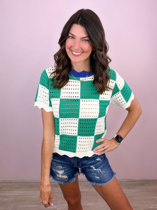 Checker Charm Top