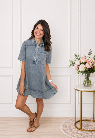 Charming Must Denim Dress