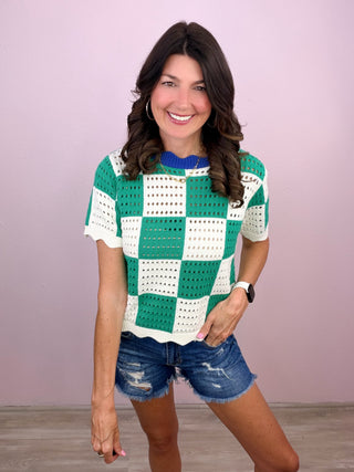 Checker Charm Top