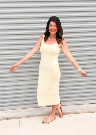 Sweetheart Picnic Midi Dress