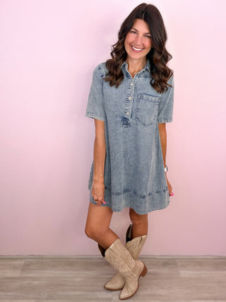 Charming Must Denim Dress