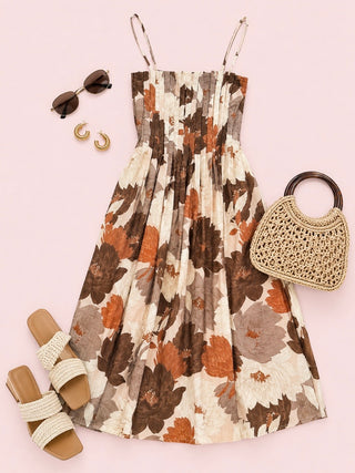 Lasting Impression Midi Dress (Mocha)