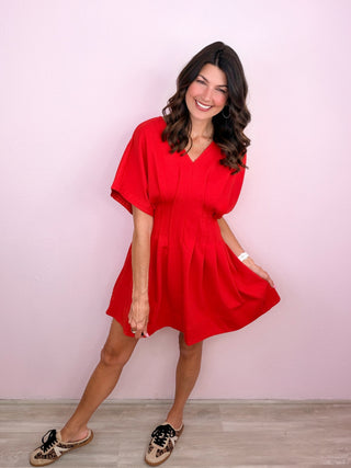 Confident Chic Dress (Red)