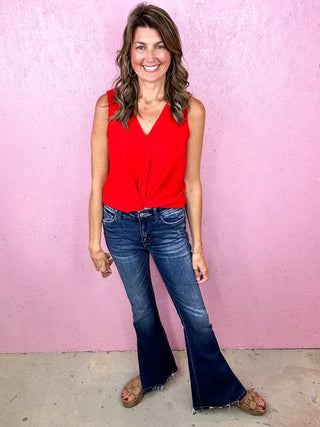 MICA HR Side Slit Flare Denim