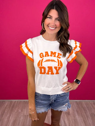 Game Day Sweater Knit Top