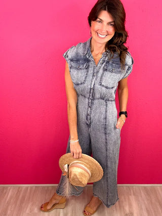 Beyond Expectations Open Back Jumpsuit