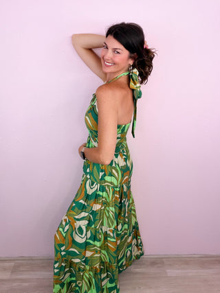Spring Fling Halter Neck Jumpsuit