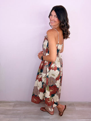 Lasting Impression Midi Dress (Teal)