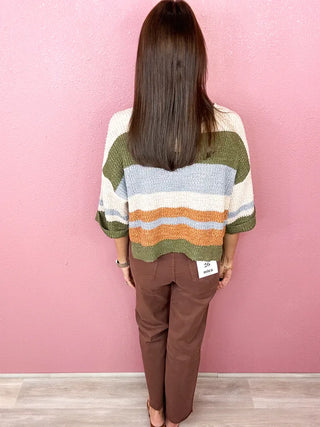 MICA HR Brown Wide Leg Denim