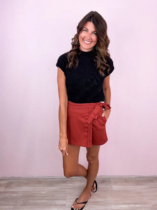 Haute Style Wrap Skort