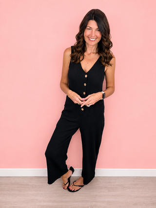 Sweet & Simple Jumpsuit (Black)