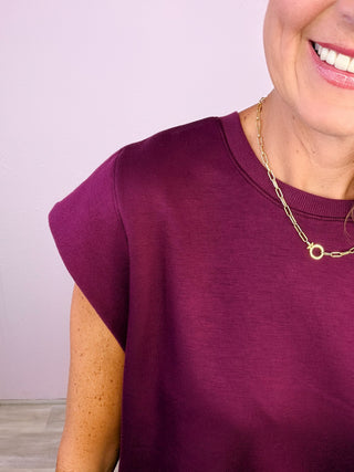 Simple Statement Top (Merlot)