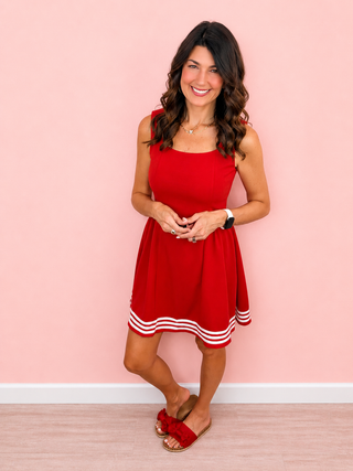 Game Day Cheer Dress (Red)