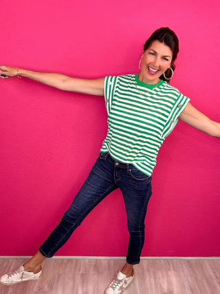 MICA Dark Wash Ankle Skinny Denim